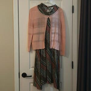 Women’s dress with button down top